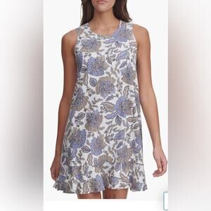 NWT Beautiful women’s size 4 Small Tommy Hilfiger IVY DRESS Floral Linen‎ Blend